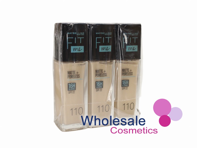 6 x Maybelline Matte And Poreless Foundation - 110
